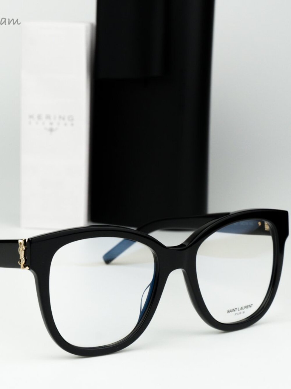 Saint Laurent Women Eyeglasses Black Demo Square SLM97 001 BRAND NEW